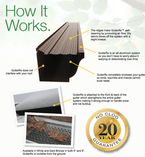 Gutter Guards Rx Colors Gutters & Gutter Guards | Janesville, WI | ABC Seamless of Janesville Inc